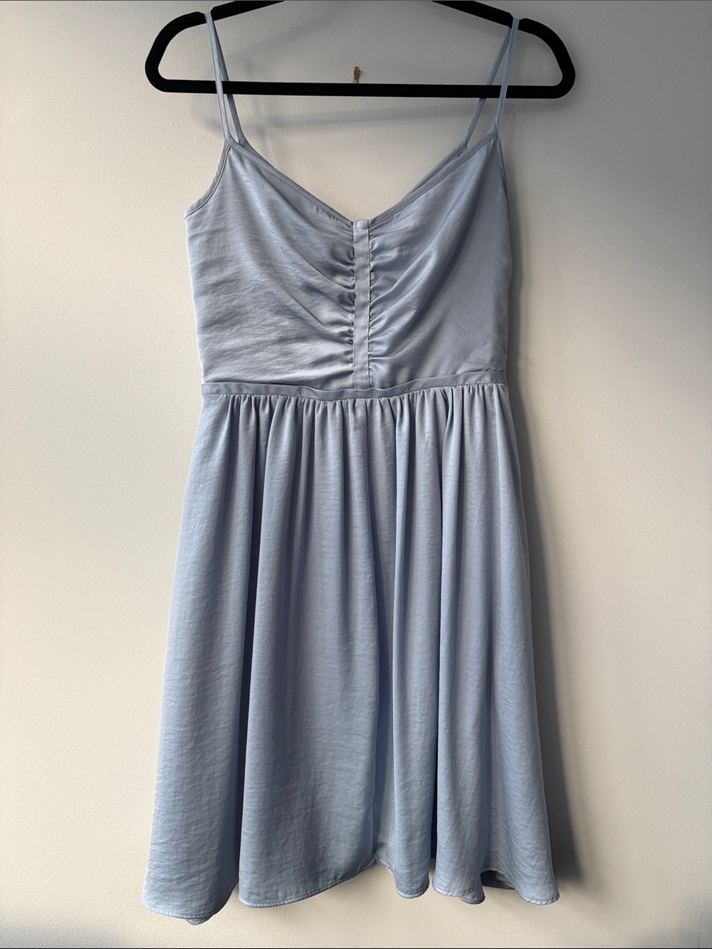 Banana Republic Icy Blue Satiny Dress